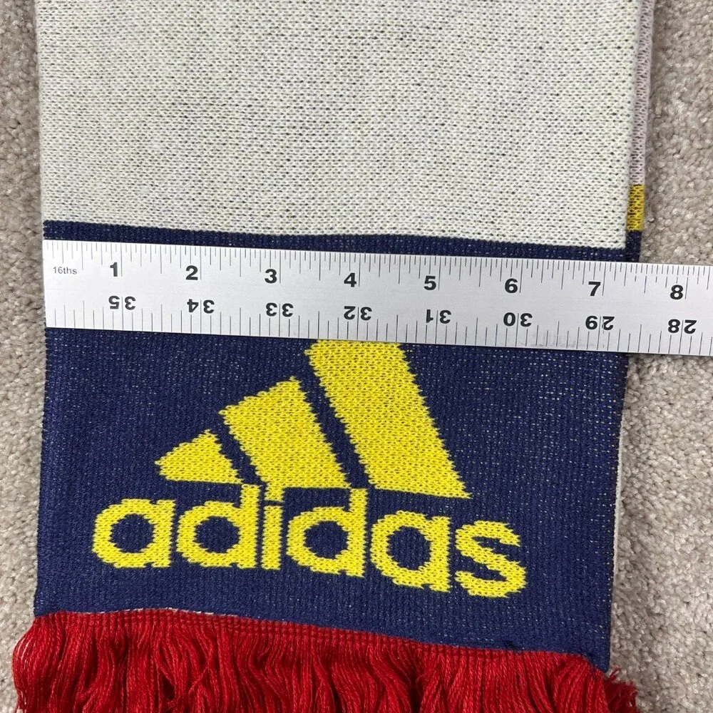 Adidas Unisex OSFA Blue White‎ Winter Fringe Real Salt Lake Soccer MLS Scarf NWT